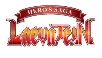 Hero's Saga Laevatein Tactics title screen for Nintendo DS